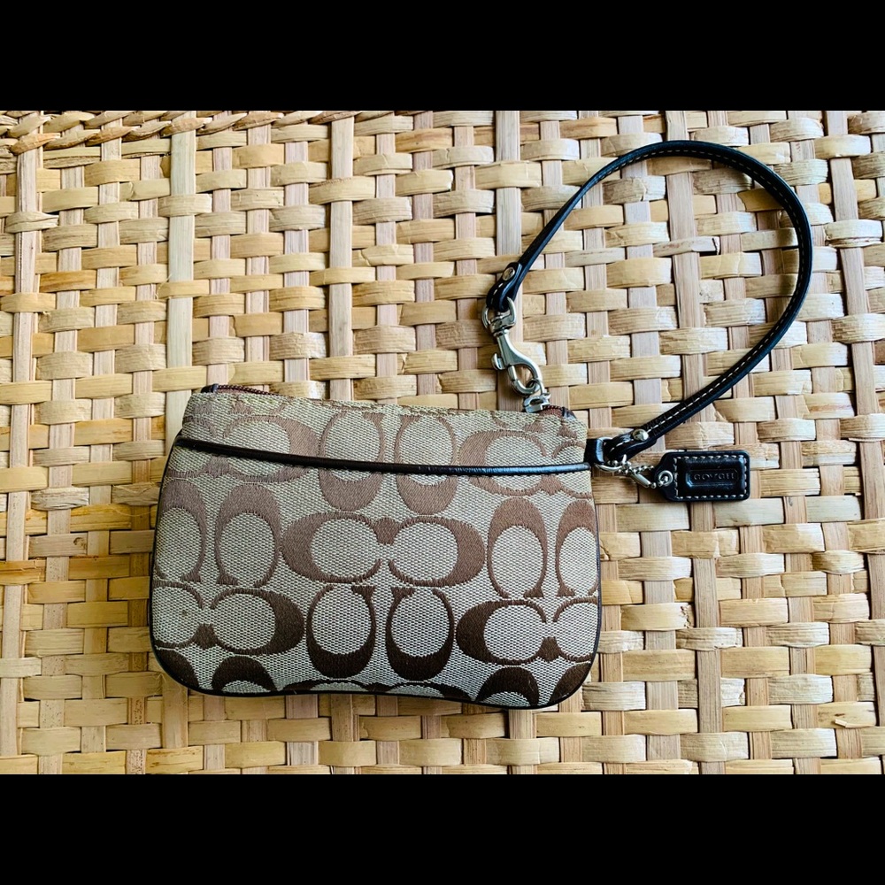 Coach Signature Wristlet